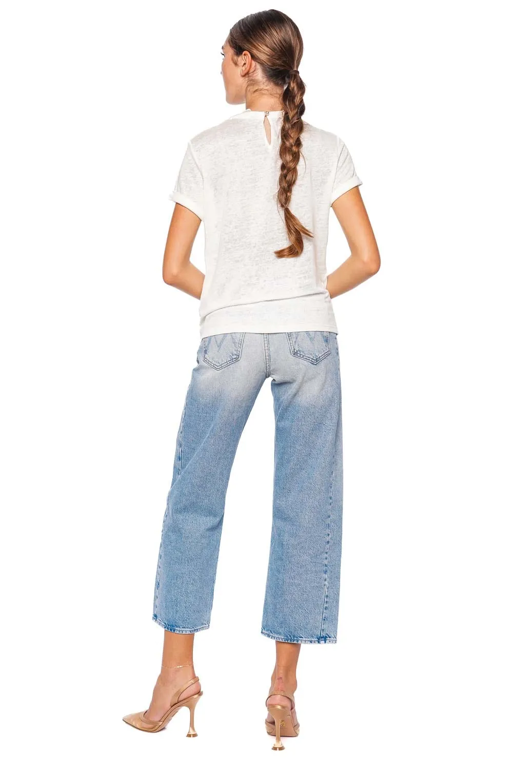 Crush Ivory Pearl Embellished Tee