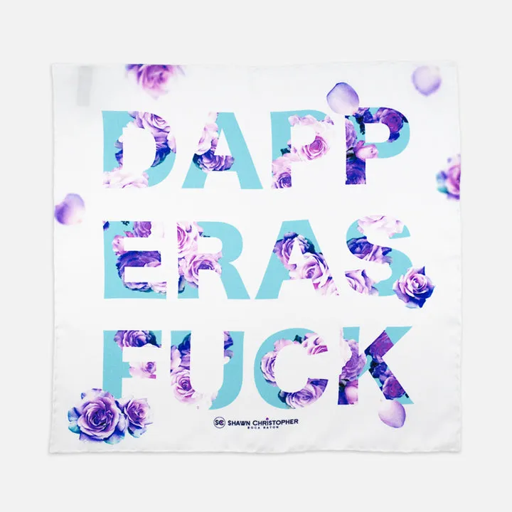 Dapper As F*ck Roses Pocket Square
