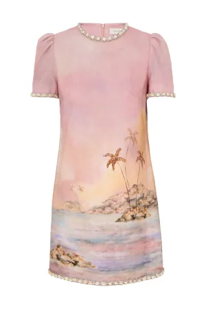 Dawning Embellished Mini Dress | Lilac Seascape