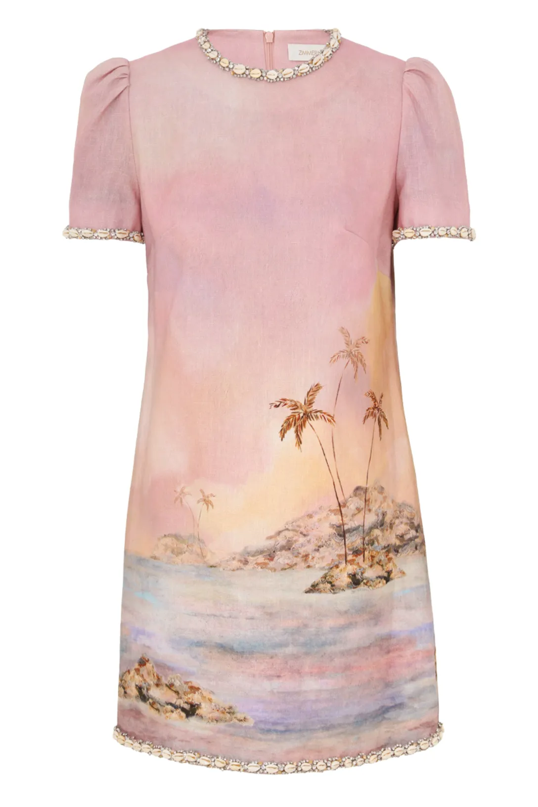 Dawning Embellished Mini Dress | Lilac Seascape