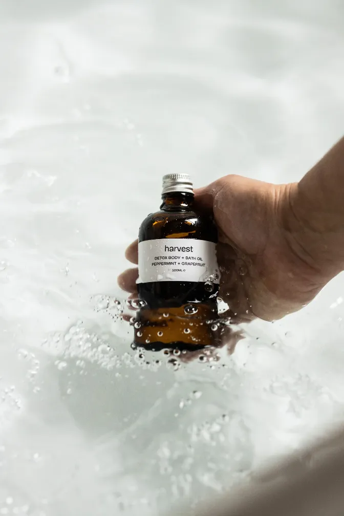 Detox Body   Bath Oil - Peppermint & Grapefruit