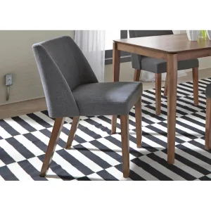 Didmarton Linen Side Chair (Set of 2) Zipcode Design™ Upholstery Color: Gray Linen