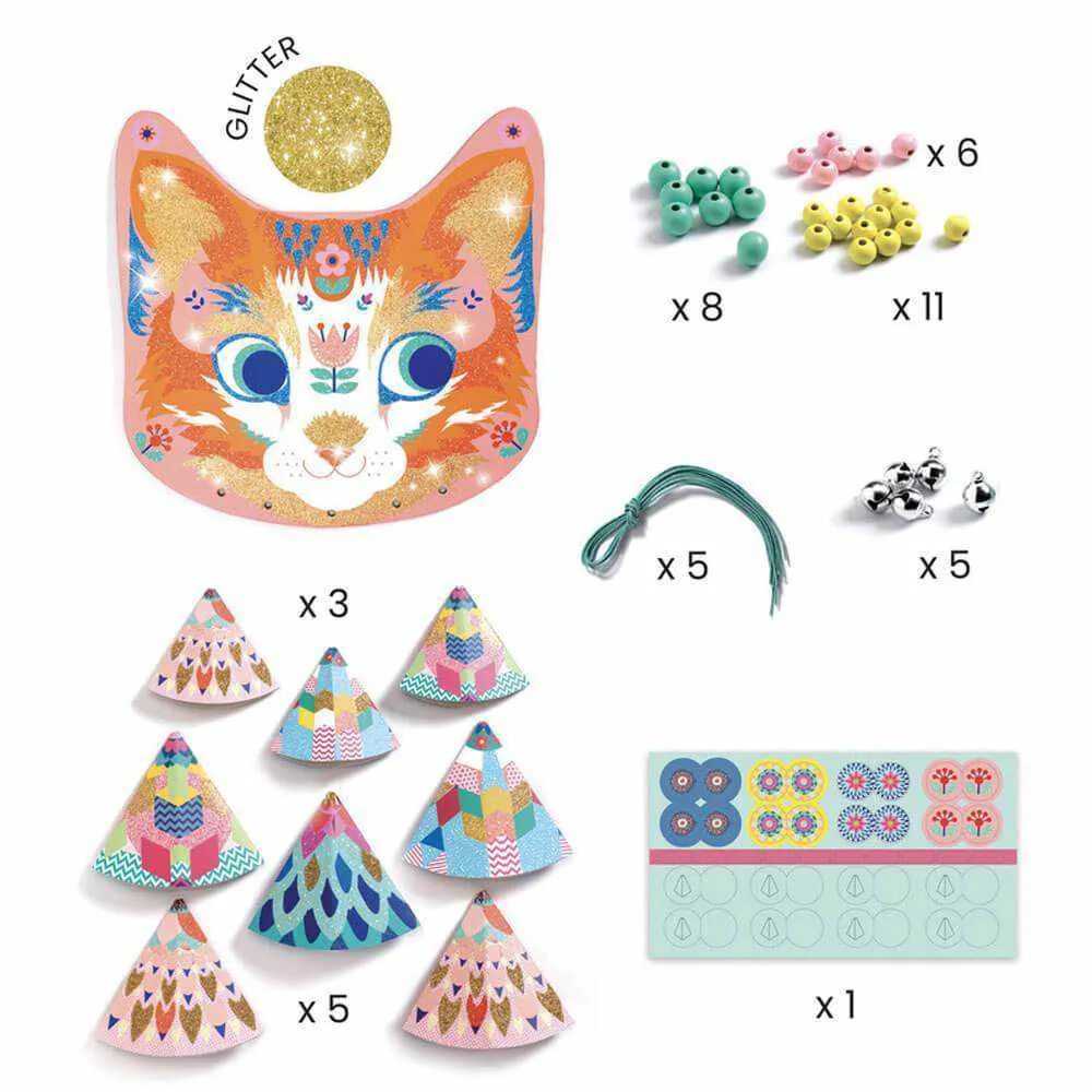 Djeco Do It Yourself Kitty Wind Chimes