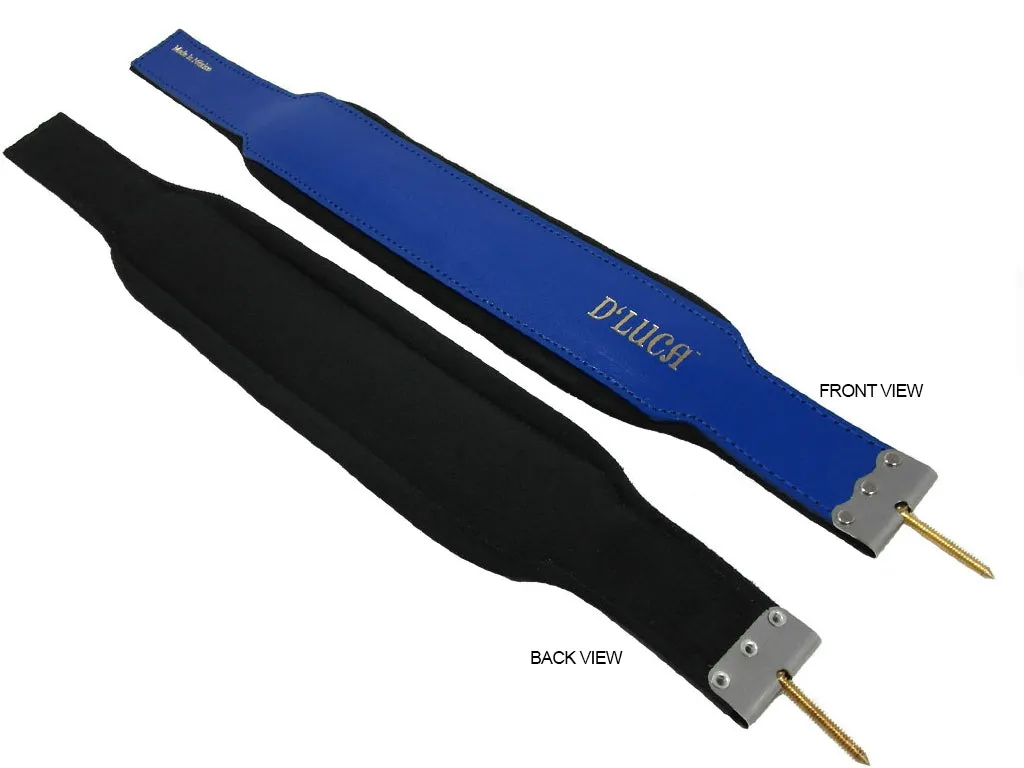 D'Luca Pro Series Genuine Leather Accordion Bass Straps 16.5 Inches Blue