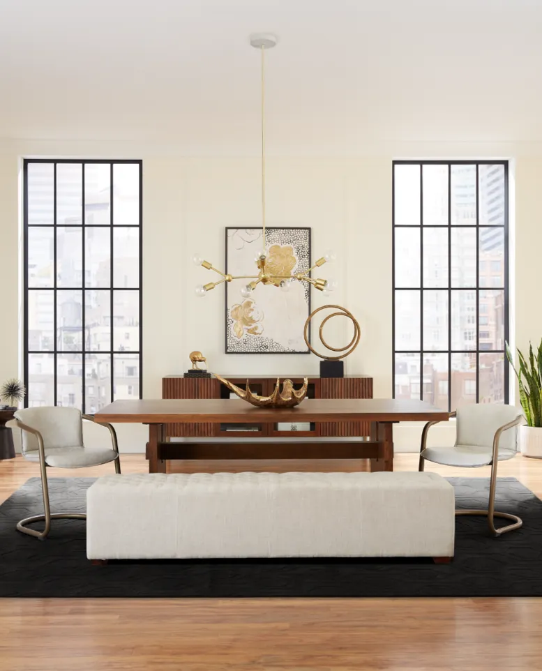D'Orsay Linen Bench