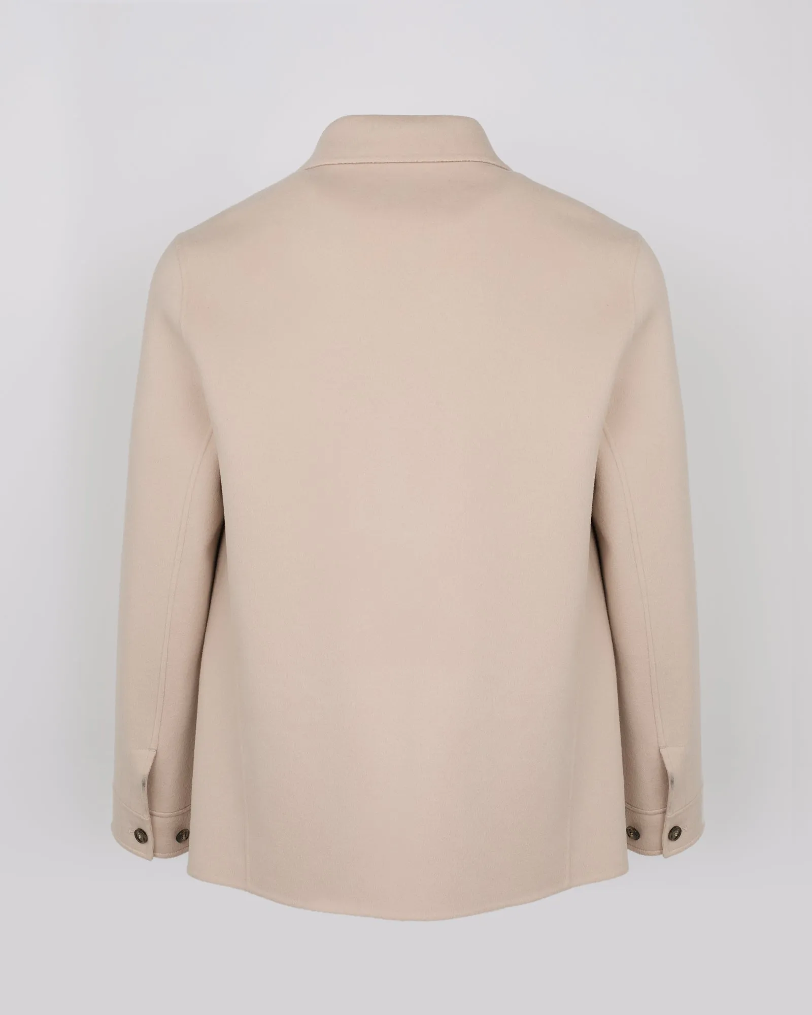 Double-sided wool-cashmere work shirt