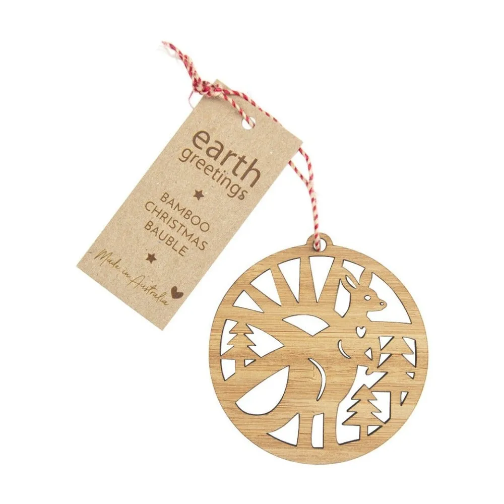 Earth Greetings Bamboo Christmas Bauble