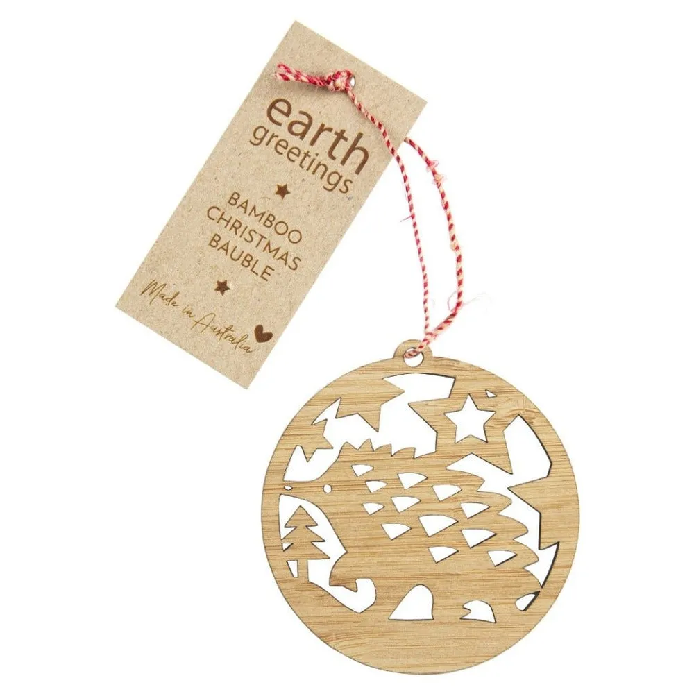 Earth Greetings Bamboo Christmas Bauble