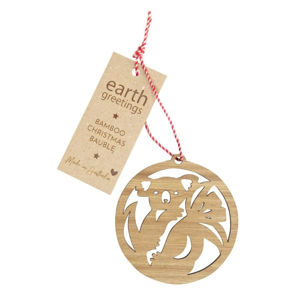 Earth Greetings Bamboo Christmas Bauble