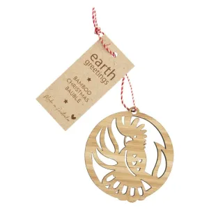Earth Greetings Bamboo Christmas Bauble