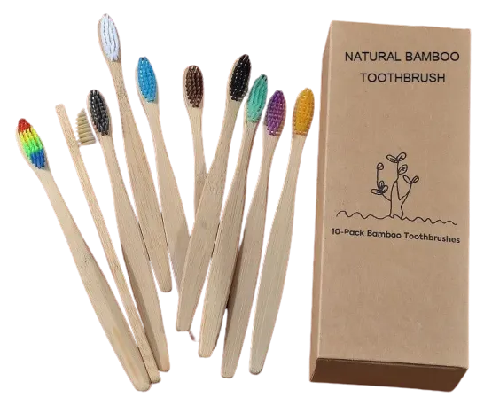Eco Bamboo Toothbrush Box Set