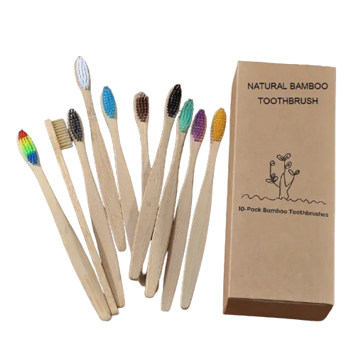 Eco Bamboo Toothbrush Box Set