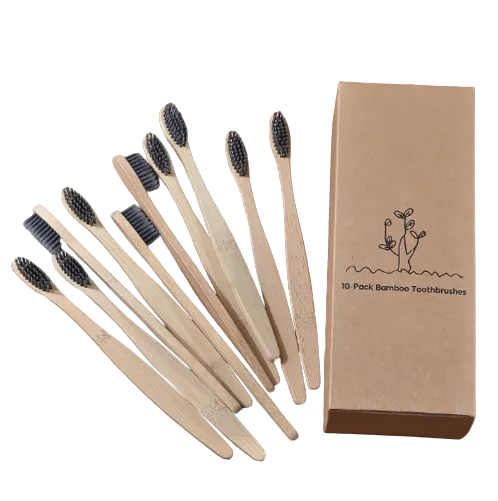 Eco Bamboo Toothbrush Box Set