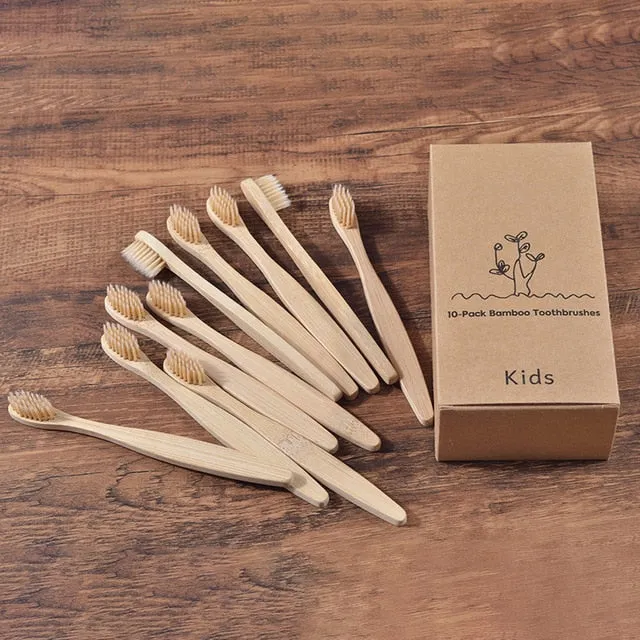 Eco Bamboo Toothbrush Box Set