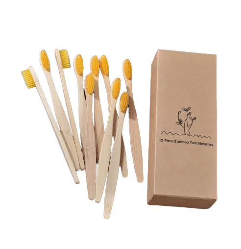 Eco Bamboo Toothbrush Box Set