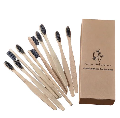 Eco Bamboo Toothbrush Box Set