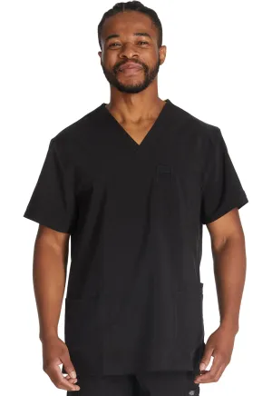 EDS Essentials DK645 Men's V-Neck Top Black