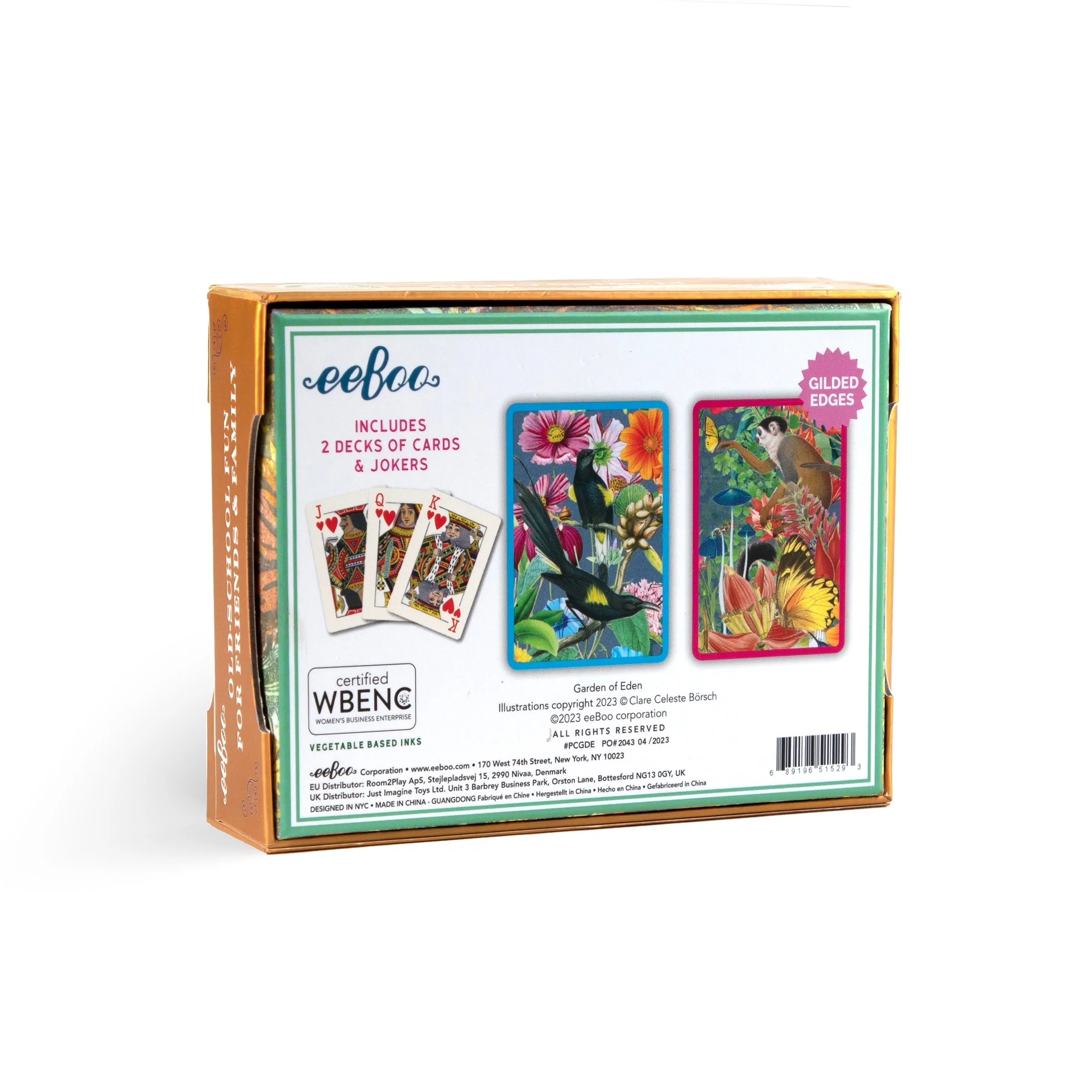 eeBoo Garden of Eden Playing Cards