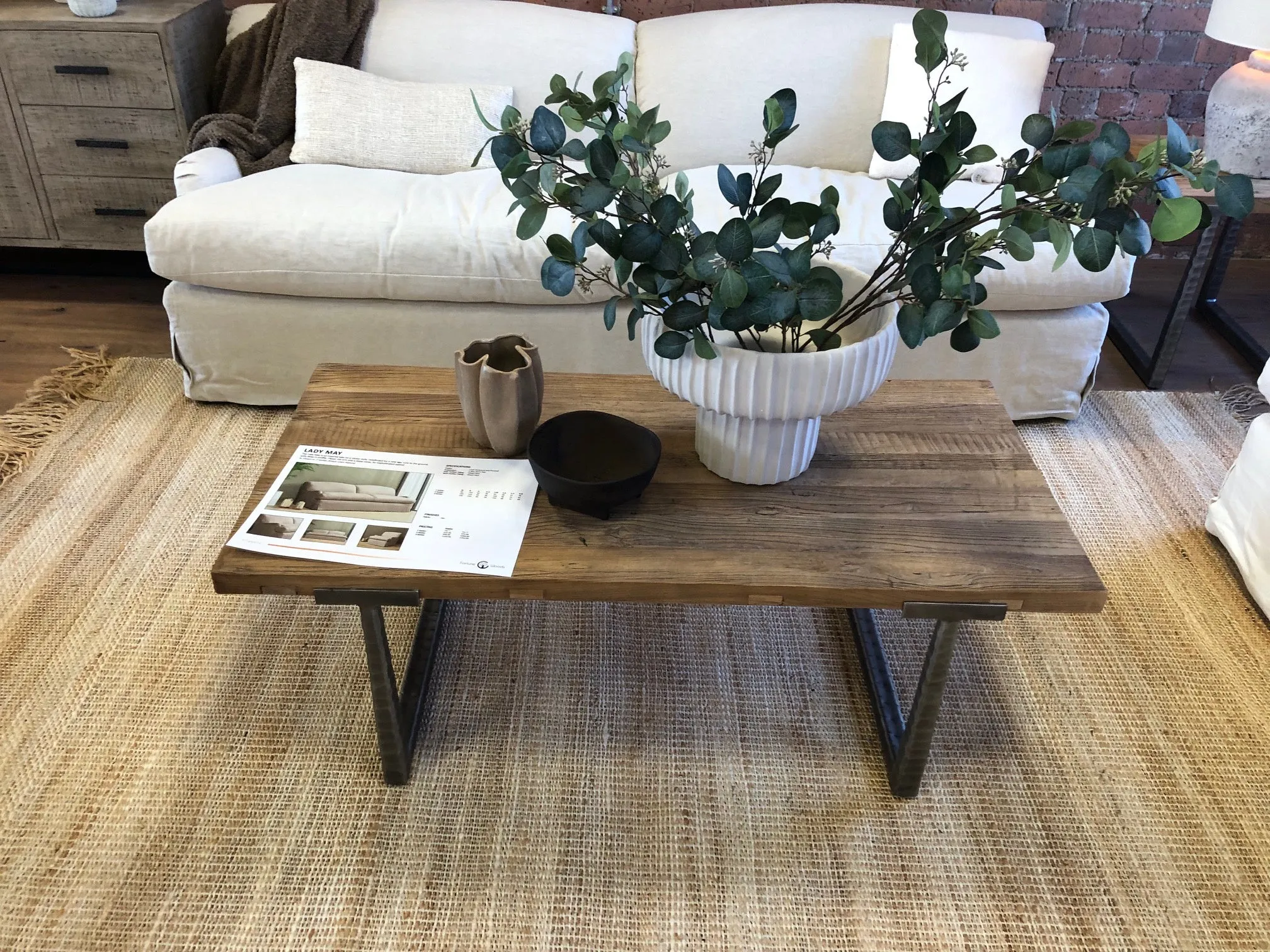 Elmwood Reclaimed Solid Elm Coffee Table