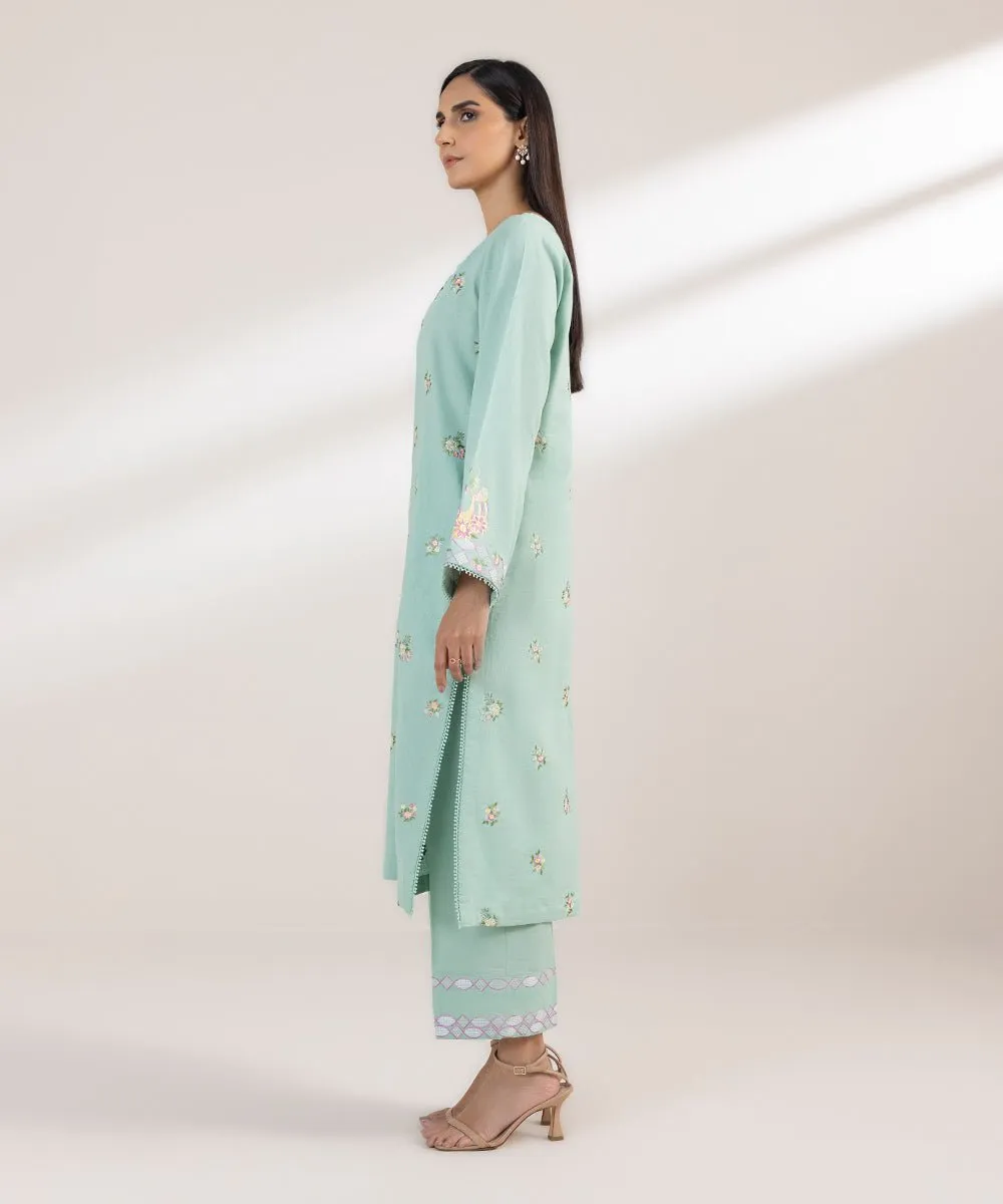 Embroidered Cotton Linen Shirt