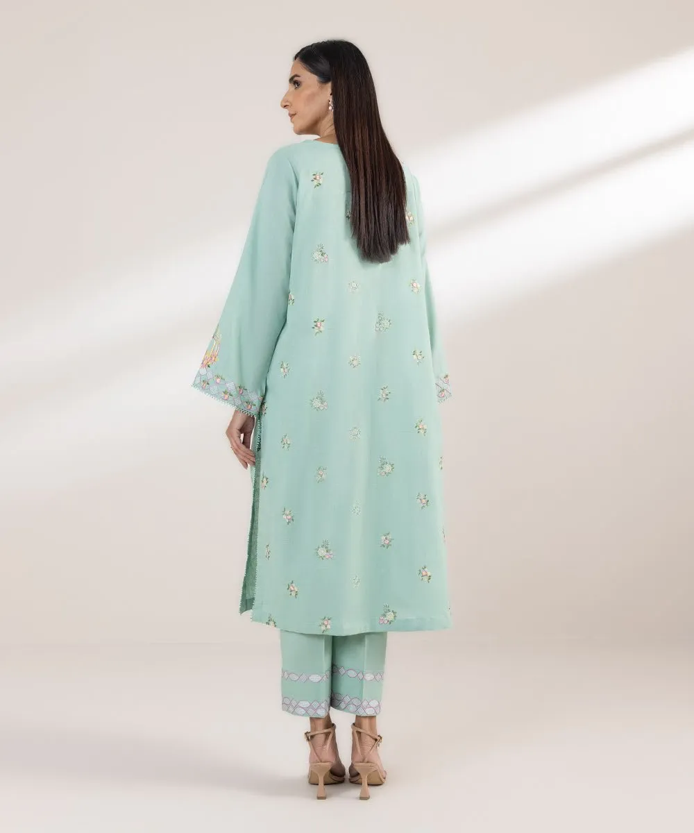 Embroidered Cotton Linen Shirt