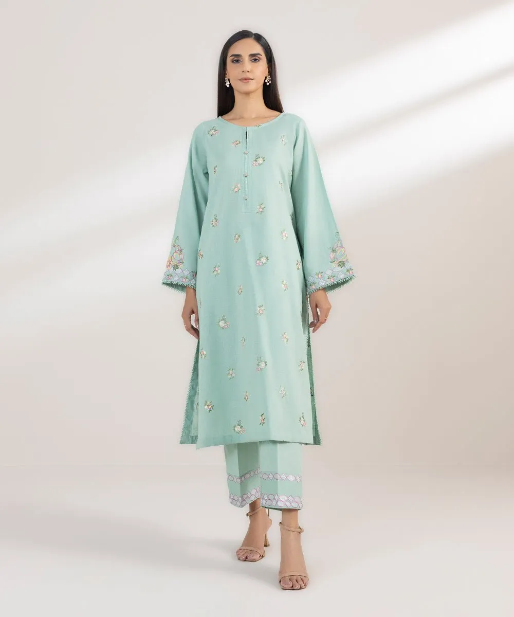 Embroidered Cotton Linen Shirt