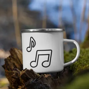 Enamel Mug - Music Notes