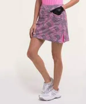 EP NY  17 1/2" ON THE DOT pull on Skort Dot Ribbon Swirl