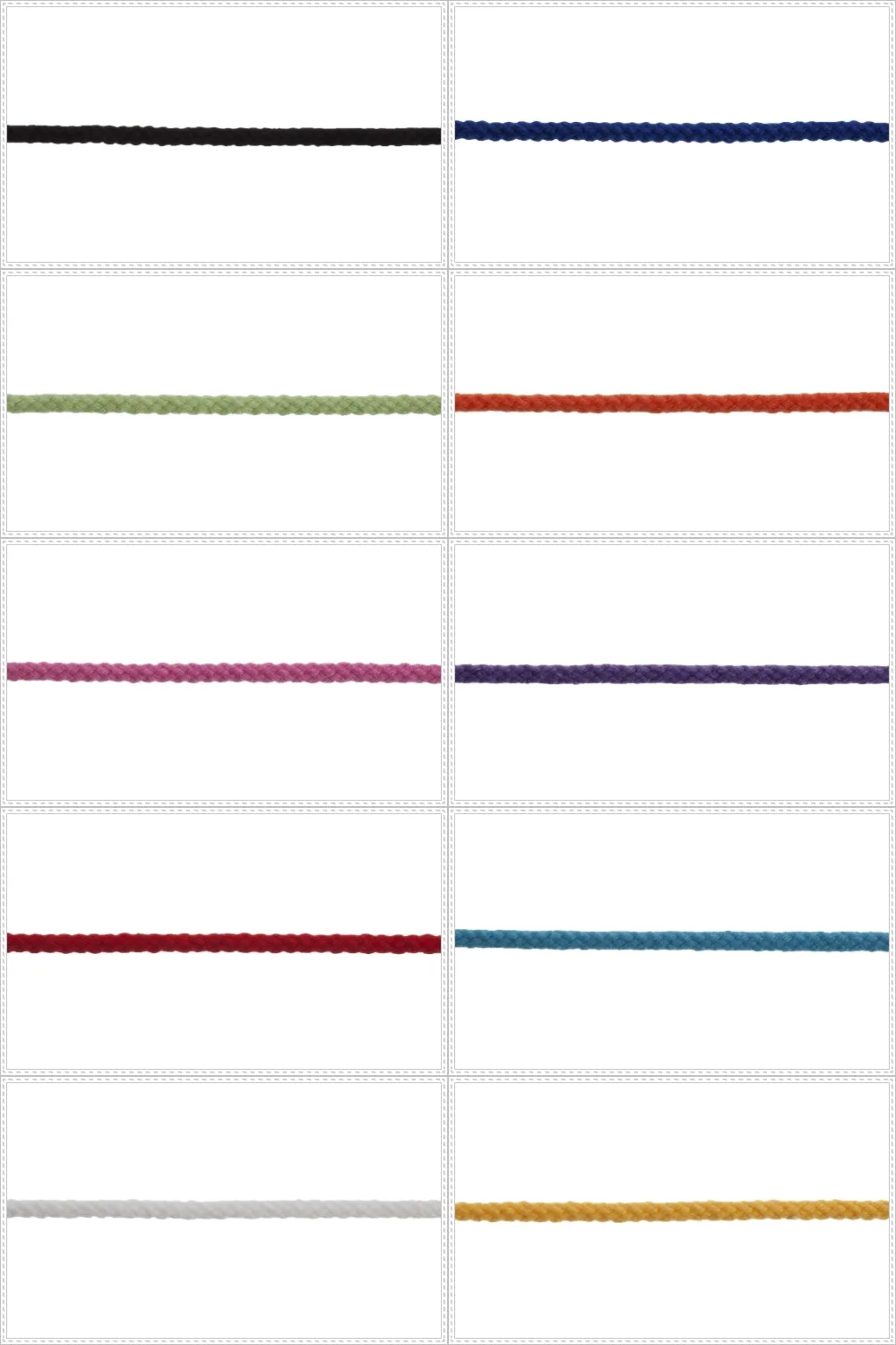 Essential Trimmings Braided Cotton Acylic Cord Macramé Crafts 30mx4mm | Choose Colours