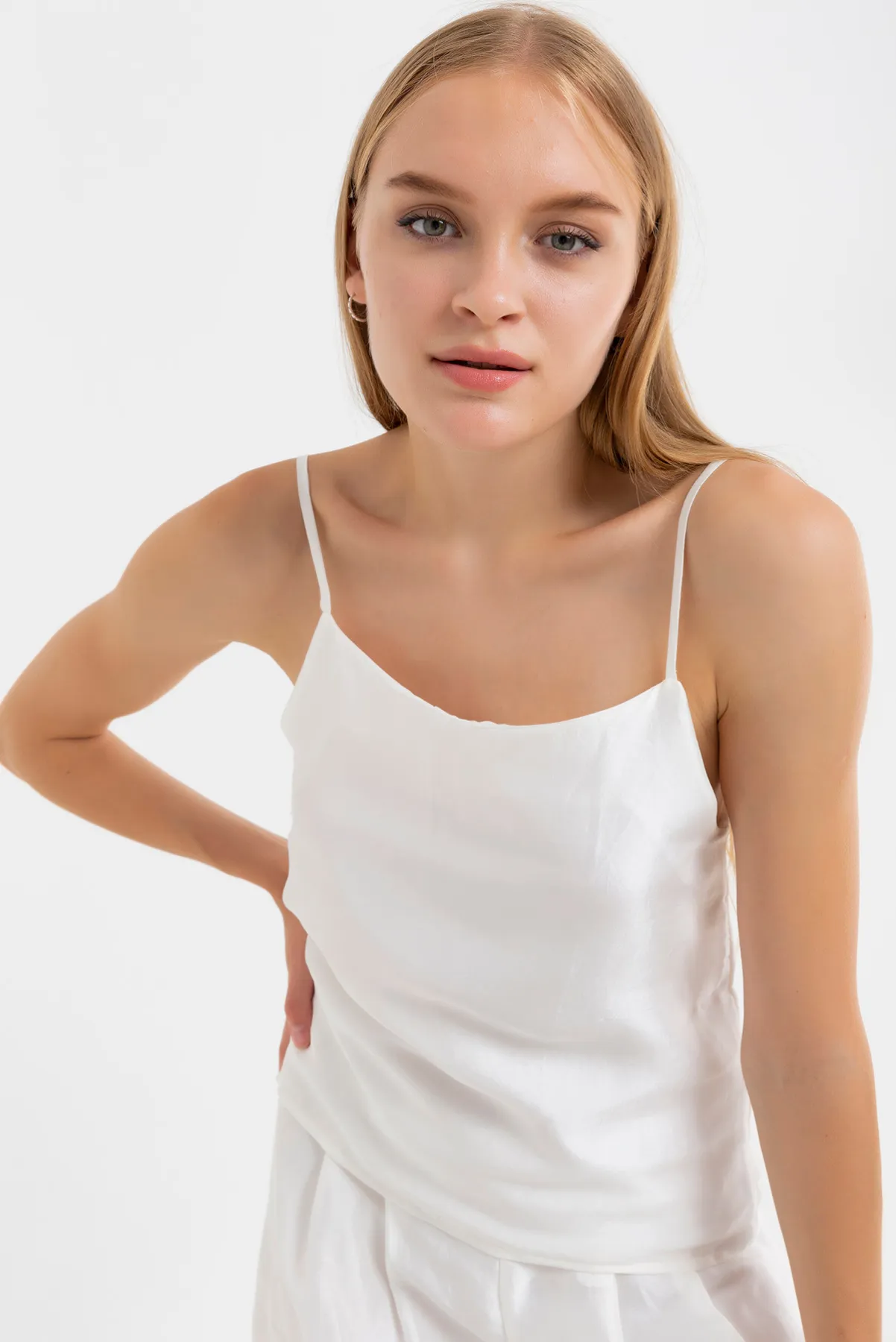 Essential White Silk Top