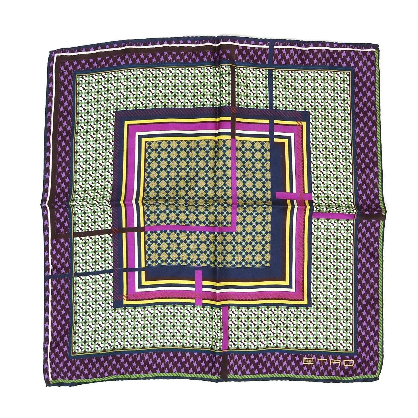 Etro Silk Pocket Square Size