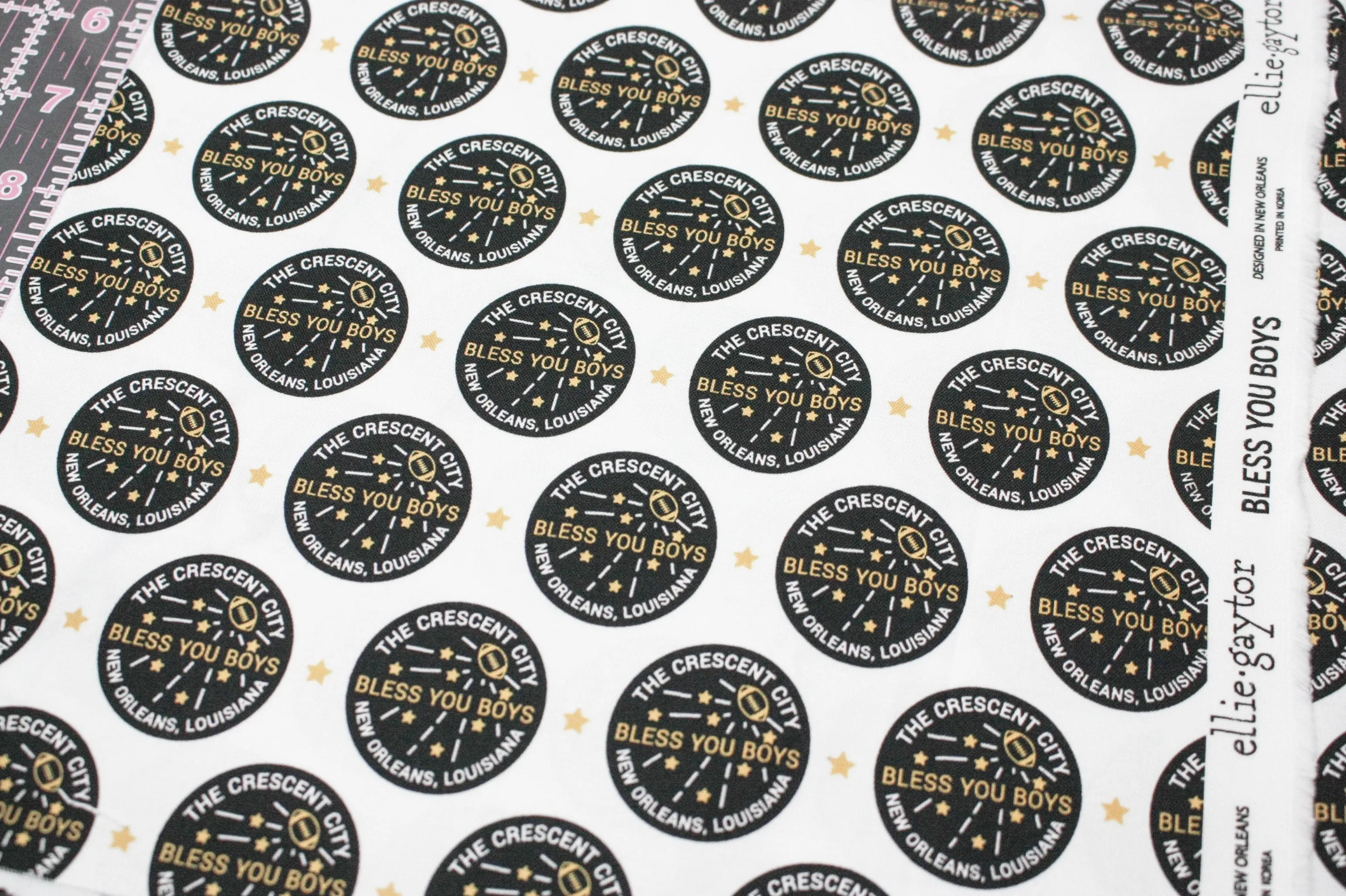*Final Cut* Bless you Boys | 100% Cotton Woven Fabric (1.38 yards)