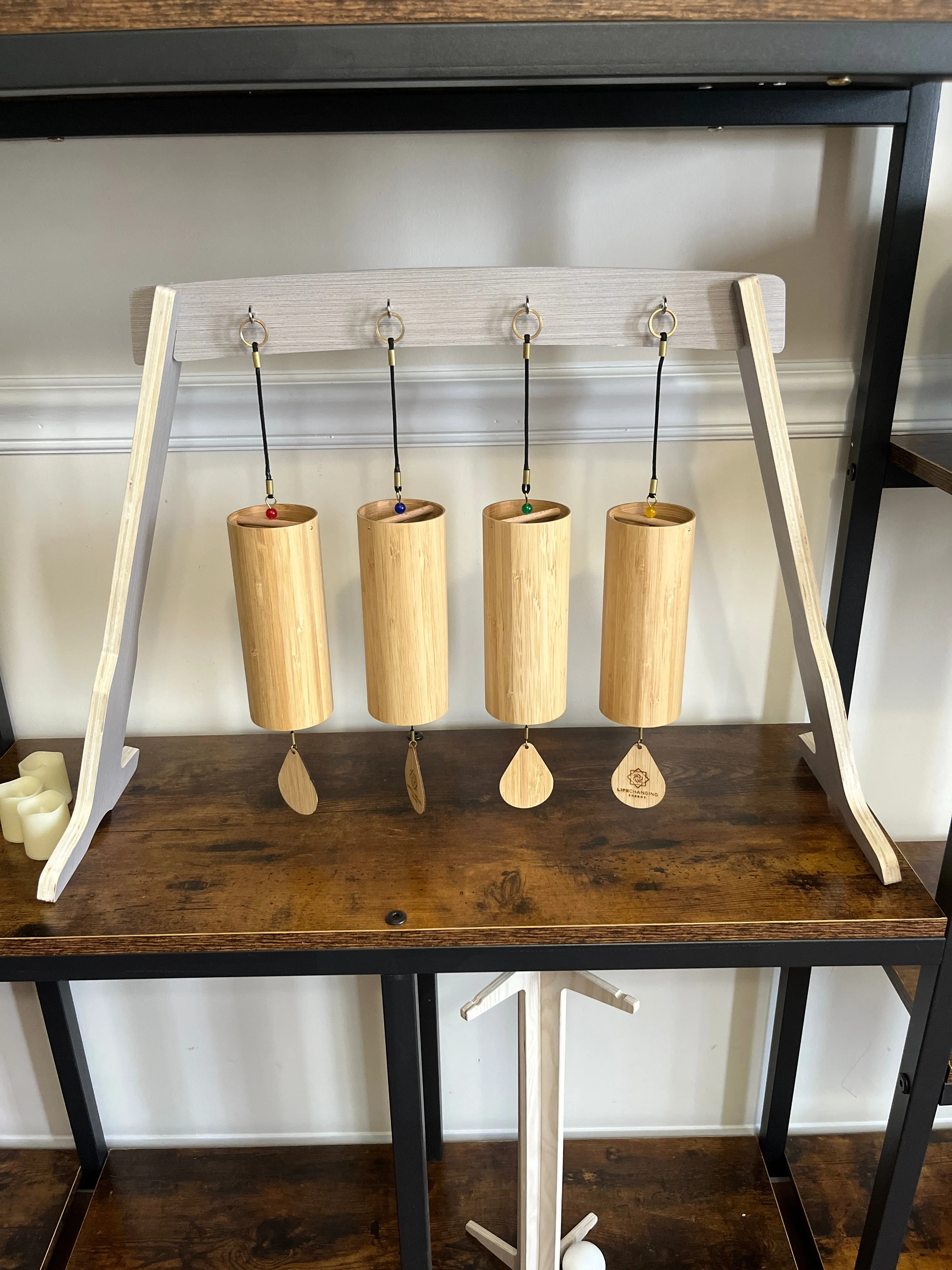 Fire, Earth, Water, Air Bamboo Chimes Set   Bags