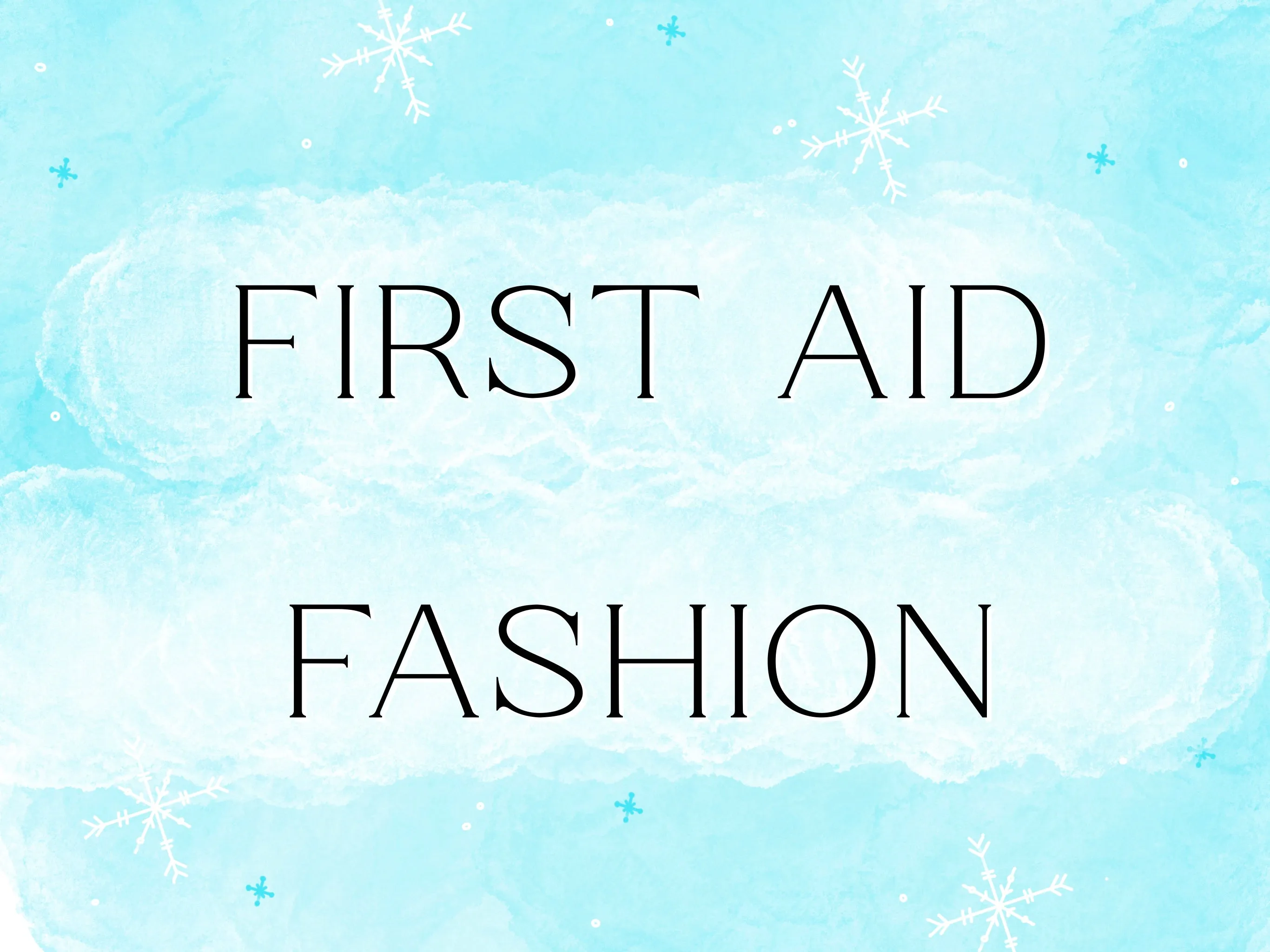 .First Aid Fashion/ Cotton Bamboo