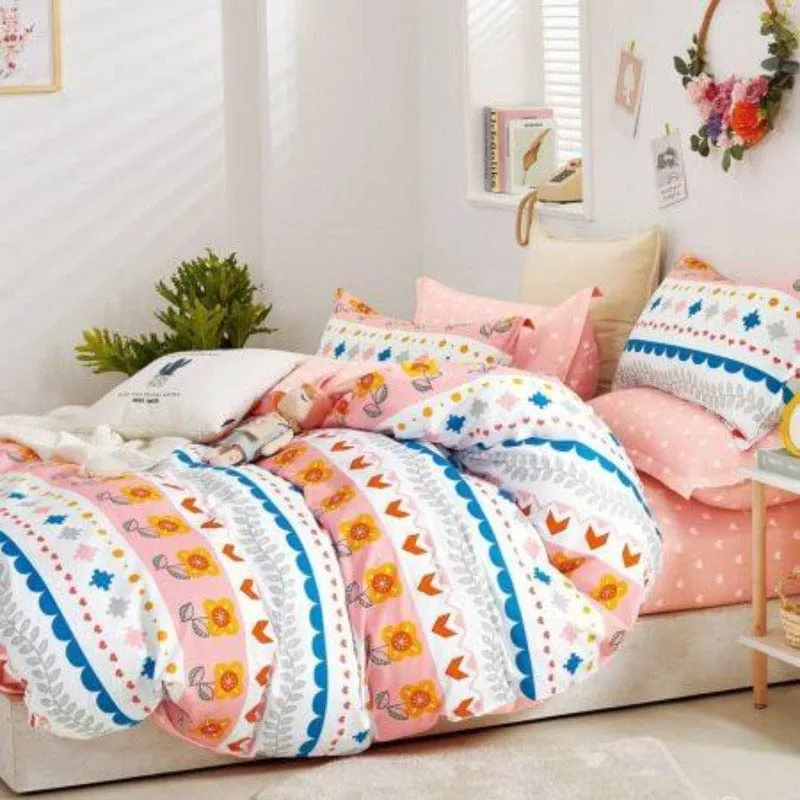 Flower Power Kids Cotton Club Duvet Covers Set