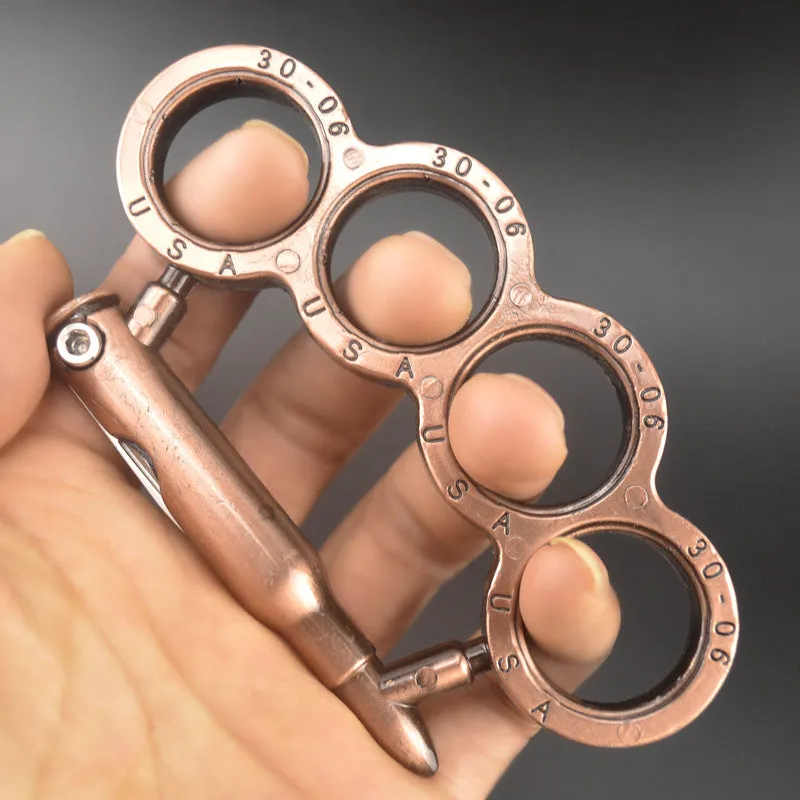 Four-finger multifunctional metal knuckle duster