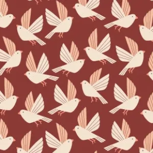 Free As A Bird in Love Affair Canvas Fabric ---Wild & Free by Loes Van Oosten  for Cotton   Steel