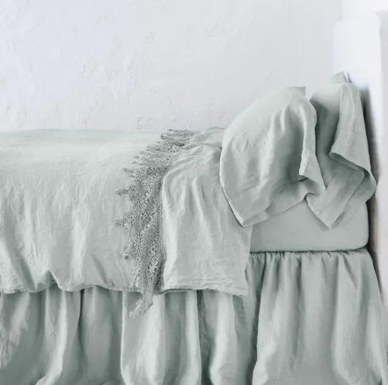 Frida Flat Sheet - Eucalyptus - King