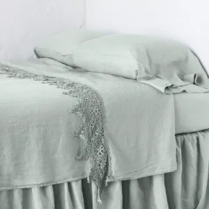 Frida Flat Sheet - Eucalyptus - King