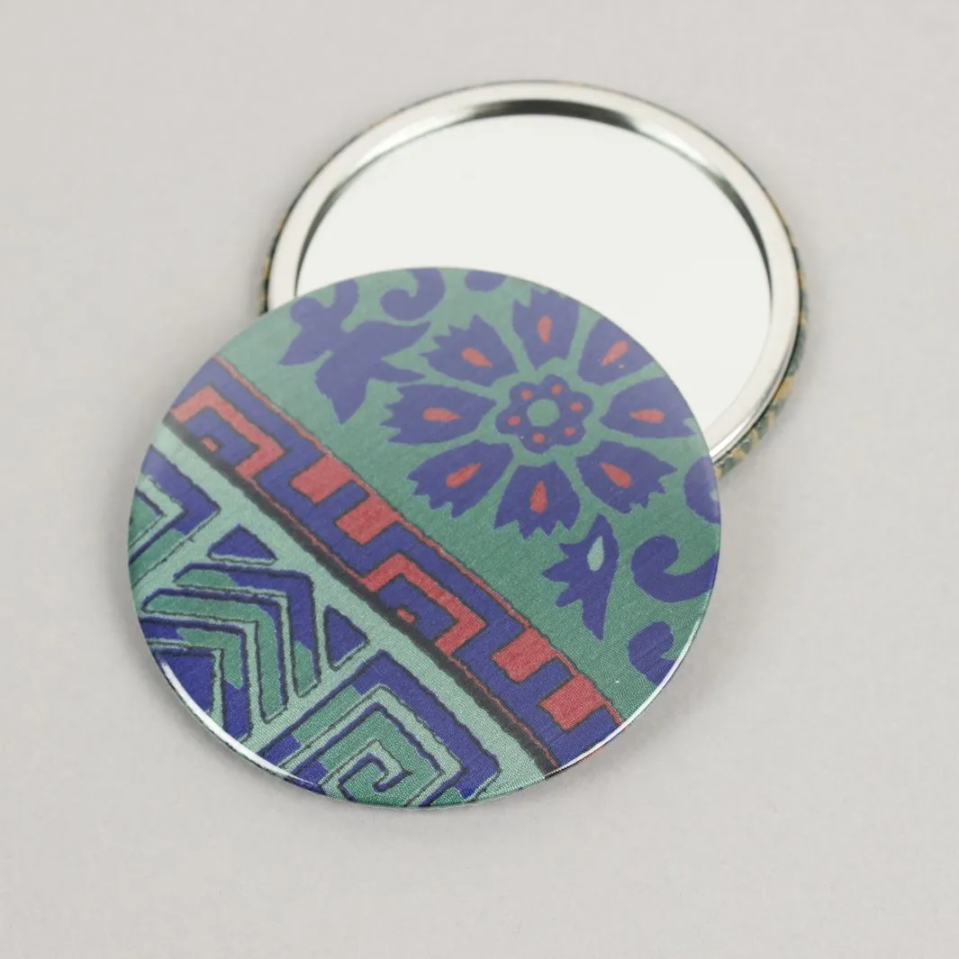 Fuli Recycled Sari Fabric Pocket Travel Mirror