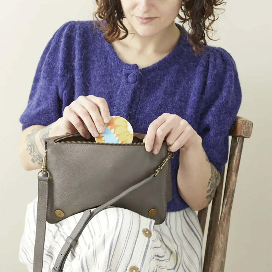 Fuli Recycled Sari Fabric Pocket Travel Mirror