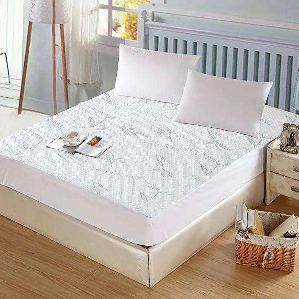 FULLY FITTED WATERPROOF BREATHABLE BAMBOO MATTRESS PROTECTOR - Single
