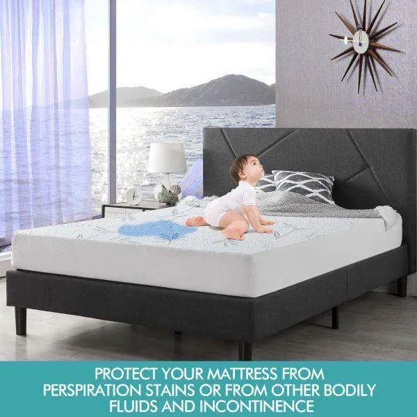FULLY FITTED WATERPROOF BREATHABLE BAMBOO MATTRESS PROTECTOR - Single