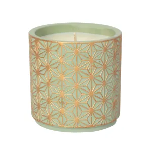 Garden Terrace Bamboo & Jasmine  Concrete Candle 15oz