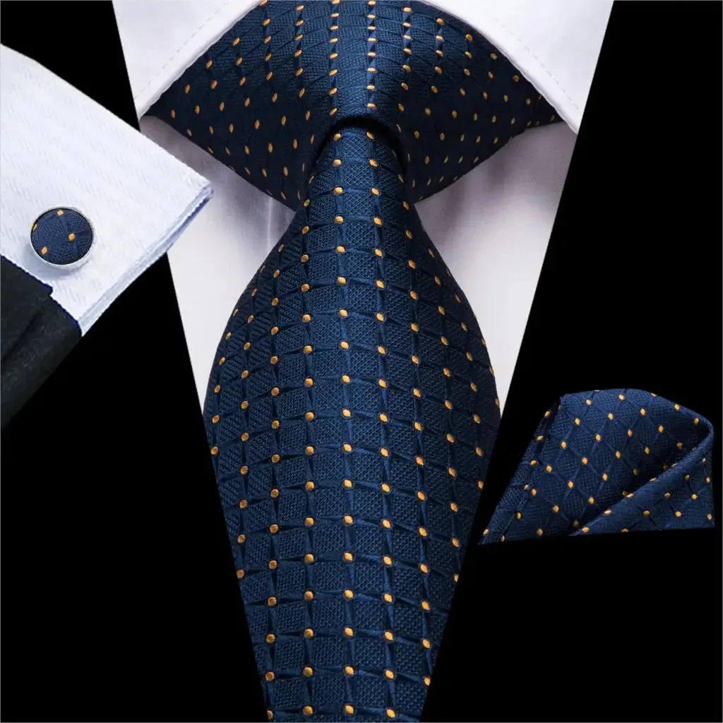 Geometric Blue – 3-Piece Tie Set