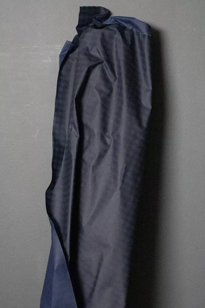 Gingham Organic Cotton Oilskin, Deep Ocean
