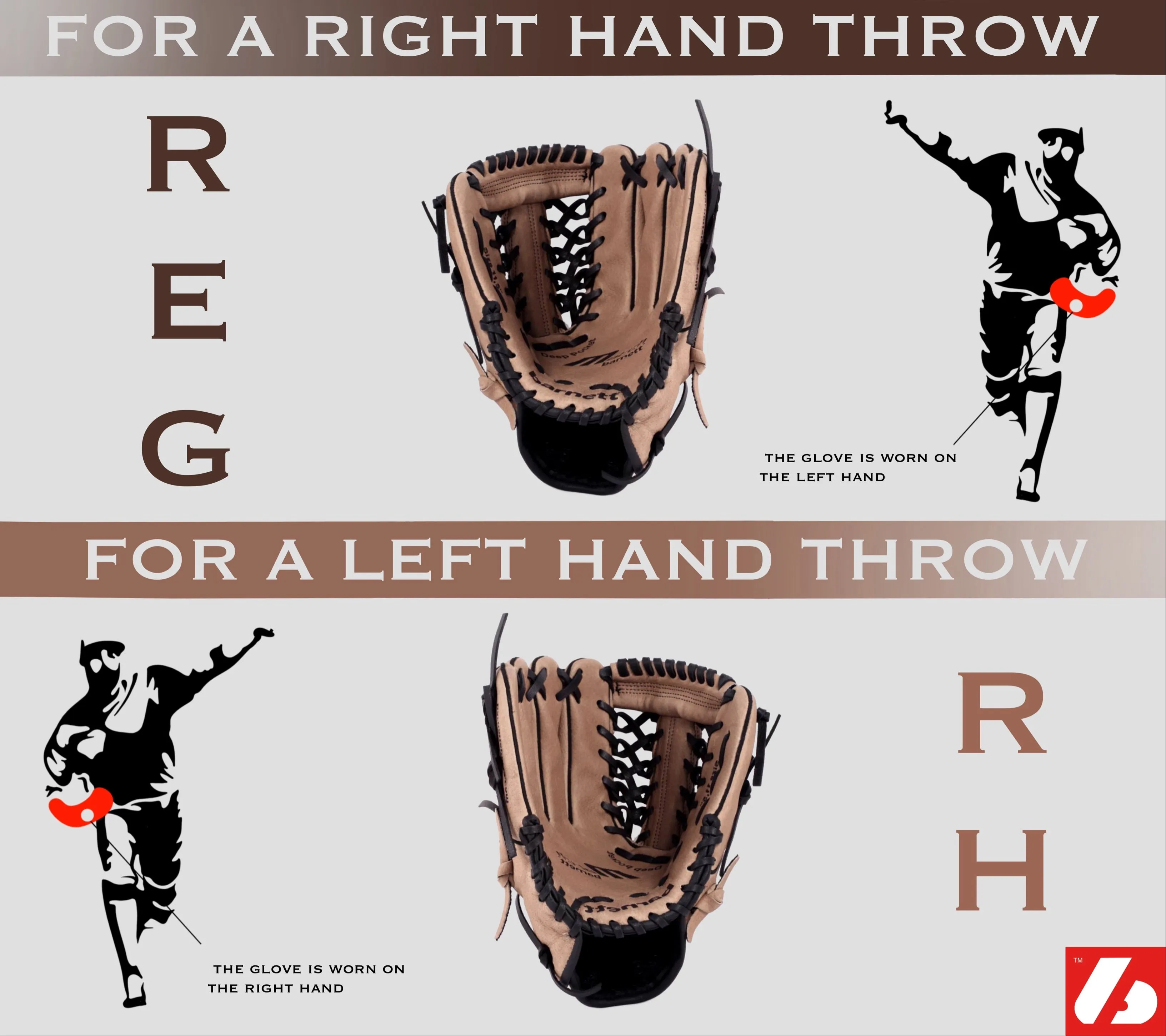 GL-130 Competition baseball glove, 13 genuine leather, outfield, Black