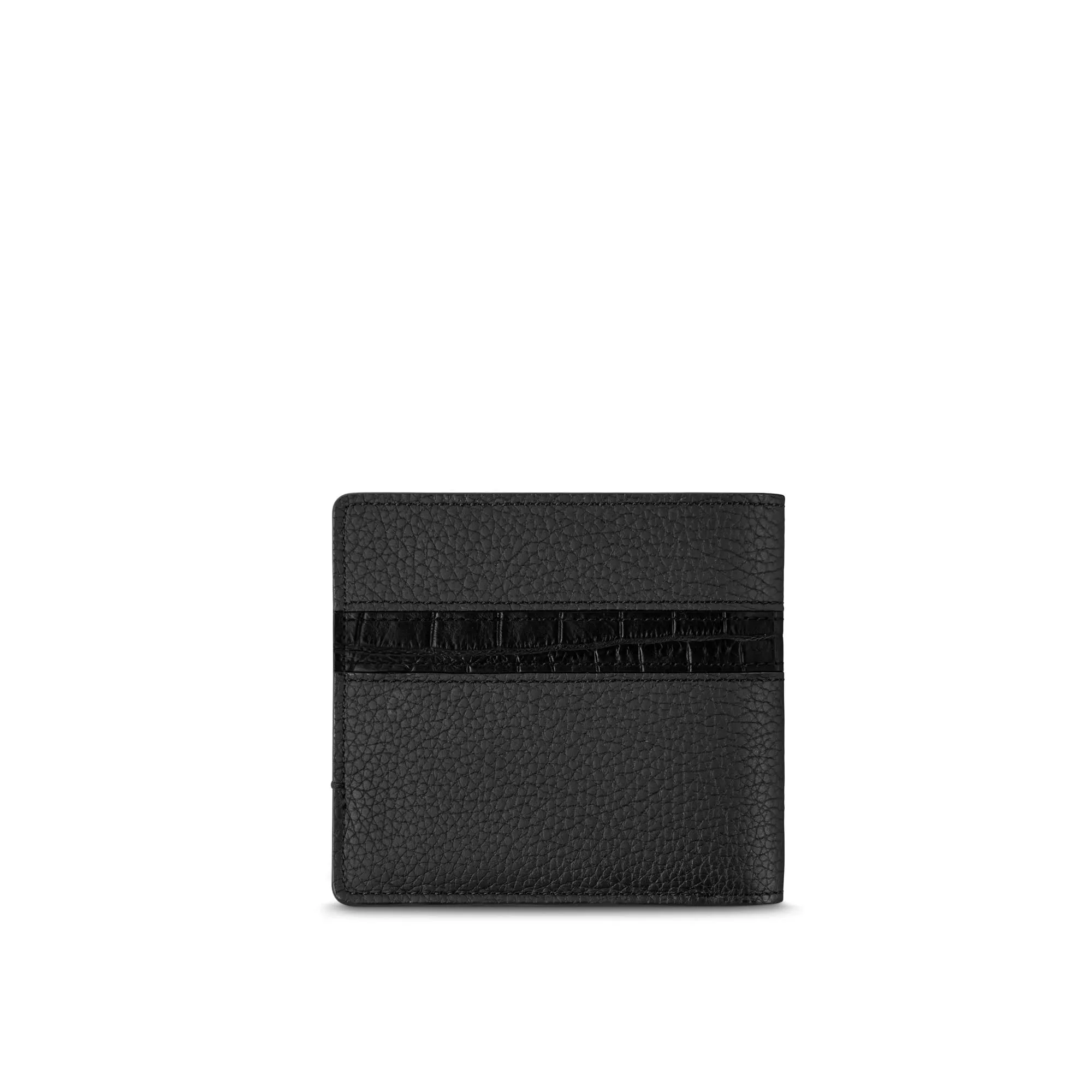 GMT 6cc Wallet in Soft Grain Leather & Crocodile