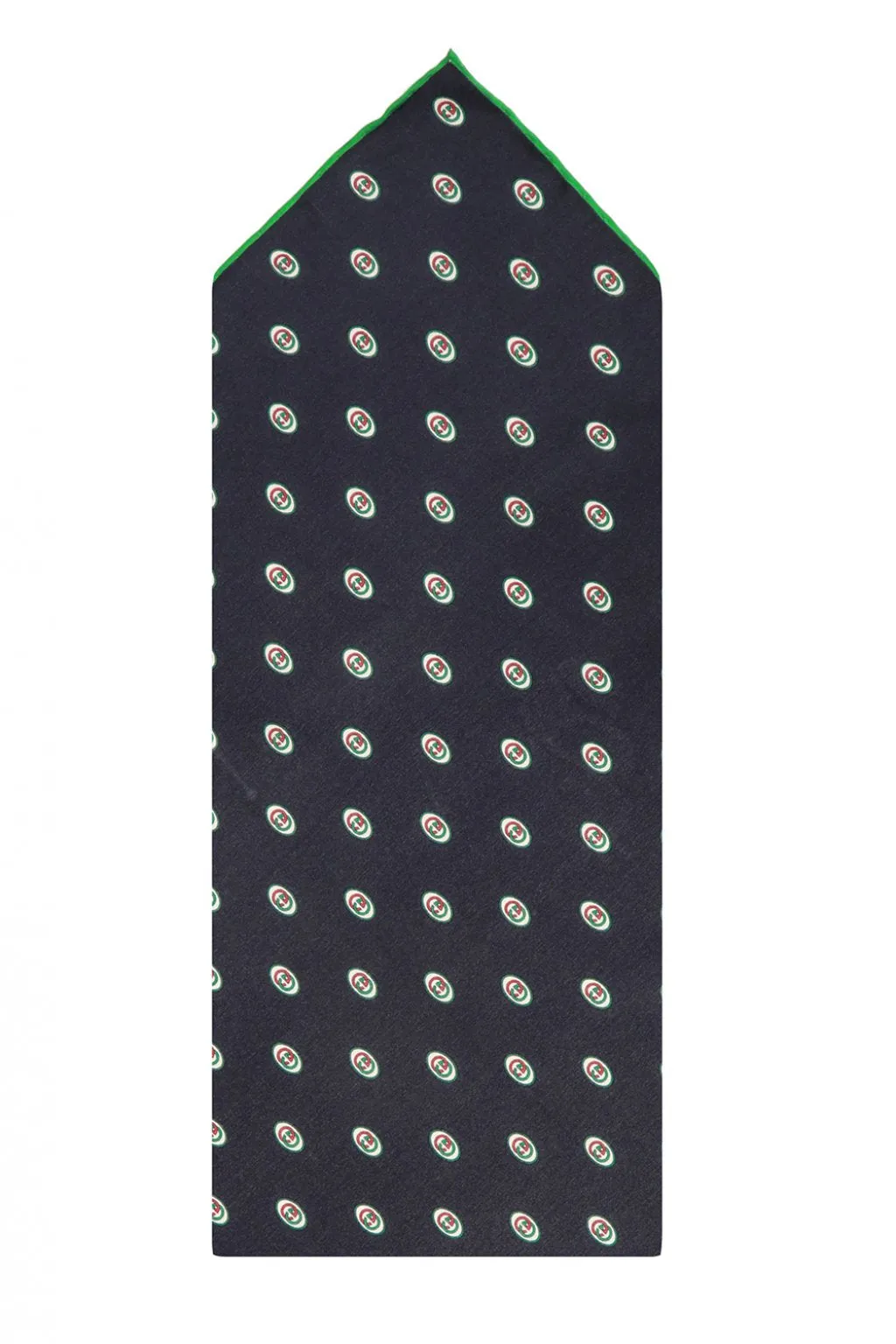 Gucci Interlocking GG Print Pocket Square in Midnight Blue