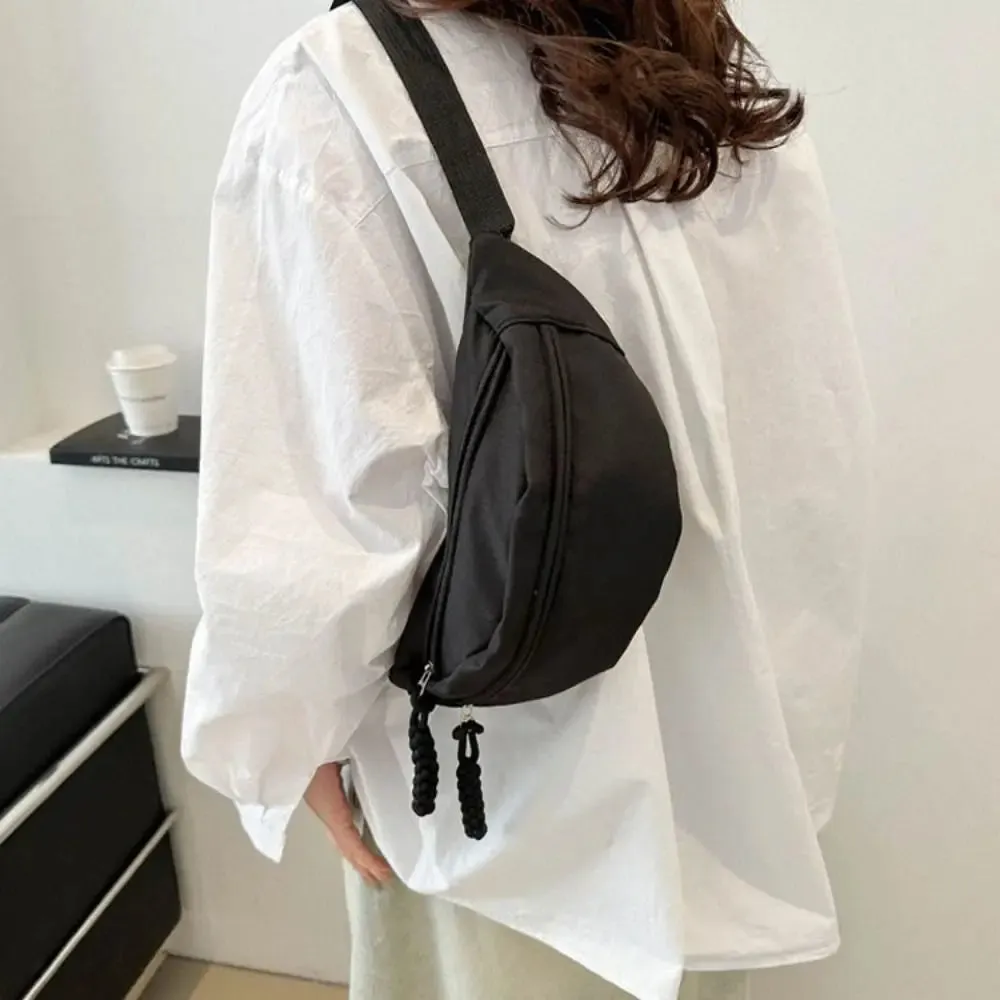Half Moon Women's Chest Bag New Oxford Cloth Large Capacity Crossbody Bag Multifunctional Waterproof Waist Bags Travel